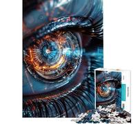 Puzzle per adulti da 1000 pezzi con intelligenza artificiale EYE gioco educativo e stimolante ideale per il relax e il miglioramento della memoria perfetto come regalo di compleanno (50x75cm)