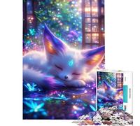 Puzzle per adulti da 1000 pezzi con Kitsune un cucciolo addormentato ideale per il relax un gioco educativo e stimolante perfetto come regalo o per un'occasione speciale Taglio di precisione