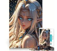 Puzzle per adulti da 1000 pezzi con la bellissima regina degli elfi,taglio preciso,divertente gioco per la mente,regalo,relax,divertimento,decorazione natalizia da parete (50x75cm)
