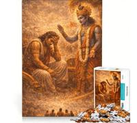 Puzzle per adulti da 1000 pezzi con la Bhagavad Gita, gioco rompicapo, assemblaggio di modelli, ottimo regalo per gli appassionati di videogiochi 50x75cm