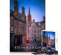 Puzzle per adulti da 1000 pezzi con la città di Edimburgo,taglio preciso,divertente gioco di concentrazione mentale,relax,divertimento,regalo di Natale (38x26cm)