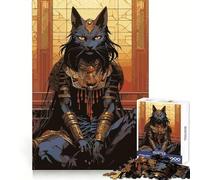 Puzzle per adulti da 1000 pezzi con la dea egizia Bastet, ideale per stimolare la memoria e rilassarsi, con tagli precisi, un regalo perfetto (50x75cm)
