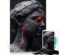 Puzzle per adulti da 1000 pezzi con la dea greca Atena,taglio perfetto,divertente gioco per allenare la mente,gioco rilassante,regalo di compleanno (50x75cm)