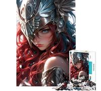 Puzzle per adulti da 1000 pezzi con la dolce Valchiria gioco educativo e rompicapo ideale come regalo di compleanno per donne e uomini (dimensioni 38x26cm)