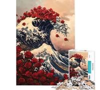 Puzzle per adulti da 1000 pezzi con la grande onda ideale per compleanni e Natale Gioco difficile per tutta la famiglia adatto a persone dai 14 anni in su (38x52cm)