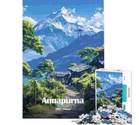 Puzzle per adulti da 1000 pezzi con la montagna Annapurna in Nepal ideale per adolescenti giochi rilassanti regali per donne compleanni e occasioni speciali (dimensioni 38x52cm)