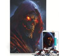 Puzzle per adulti da 1000 pezzi con la Morte dagli occhi luminosi, gioco interattivo, difficile e stimolante, ideale come regalo per tutta la famiglia 38x52cm