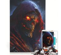 Puzzle per adulti da 1000 pezzi con la Morte dagli occhi luminosi, gioco interattivo, difficile e stimolante, ideale come regalo per tutta la famiglia 50x75cm