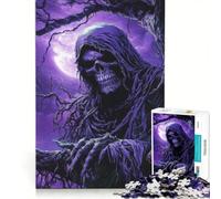 Puzzle per adulti da 1000 pezzi con la Morte in viola, gioco pratico, rilassante e stimolante per la mente, regalo di compleanno, regalo di viaggio 50x75cm