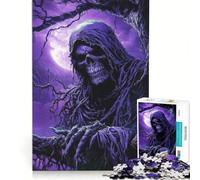 Puzzle per adulti da 1000 pezzi con la Morte in viola, gioco rilassante, migliora la memoria, compleanno e Natale 38x26cm