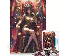 Puzzle per adulti da 1000 pezzi con la regina delle piume Cleopatra, gioco divertente, rilassante e stimolante per la coppia 38x52cm