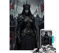 Puzzle per adulti da 1000 pezzi con la Regina Oscura e guerrieri in armatura Divertimento a casa regalo per donne gioco per famiglie dai 14 anni in su (38x52cm)
