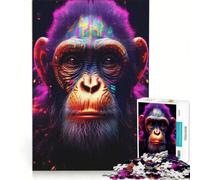 Puzzle per adulti da 1000 pezzi con la scimmia di Borderlands, gioco divertente e antistress, con pezzi a incastro di forma casuale 38x26cm