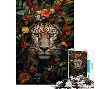 Puzzle per adulti da 1000 pezzi con la tigre nella giungla tema artistico per ragazzi gioco per famiglie taglio di precisione impegnativo da completare (dimensioni 50x75cm)