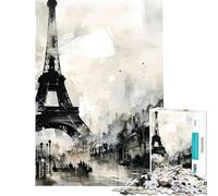 Puzzle per adulti da 1000 pezzi con la Torre Eiffel di Parigi Un gioco avvincente per coltivare la pazienza ideale per tutta la famiglia perfetto come decorazione o come regalo divertente (38x26cm)