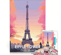 Puzzle per adulti da 1000 pezzi con la Torre Eiffel, ideale per rilassarsi, divertirsi a casa e rafforzare l'amore di coppia 38x26cm