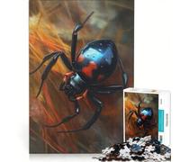 Puzzle per adulti da 1000 pezzi con la Vedova Nera colorata, gioco rilassante, migliora la memoria, compleanno e Natale 50x75cm