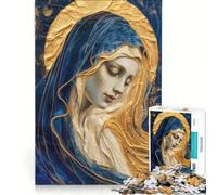Puzzle per adulti da 1000 pezzi con la Vergine Maria gioco impossibile ideale per le vacanze a casa per passare il tempo compleanno e Natale 38x52cm