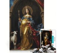 Puzzle per adulti da 1000 pezzi con la Vergine Maria gioco pratico per le vacanze a casa per passare il tempo e rafforzare l'amore di coppia 38x52cm