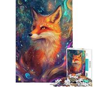 Puzzle per adulti da 1000 pezzi con la volpe nel cosmo Puzzle per ragazzi ideale per passare il tempo in casa durante le vacanze Attività divertenti da fare a casa Gioco di sfida unico 38x52cm