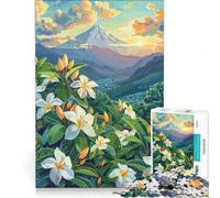 Puzzle per adulti da 1000 pezzi con l'alba del Monte Fuji gioco educativo difficile compleanno e Natale 38x52cm