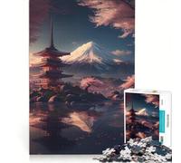 Puzzle per adulti da 1000 pezzi con l'albero del Monte Fuji, gioco rilassante, allena la mente e la manualità, compleanni e altre occasioni 50x75cm