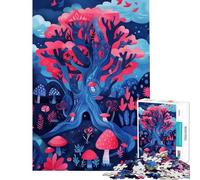 Puzzle per adulti da 1000 pezzi con l'albero del Paese delle Meraviglie gioco di logica e analisi per adulti compleanno e Natale (dimensioni 50x75cm)