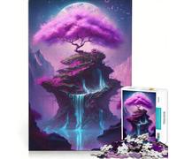 Puzzle per adulti da 1000 pezzi con l'Albero della Vita tema fantasy gioco rilassante impegnativo da completare ideale come elemento della lista dei desideri con Babbo Natale 50x75cm