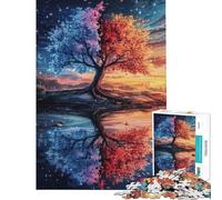 Puzzle per adulti da 1000 pezzi con l'albero delle quattro stagioni Un gioco avvincente per coltivare la pazienza ideale per tutta la famiglia perfetto per decorare la casa e come regalo divertente