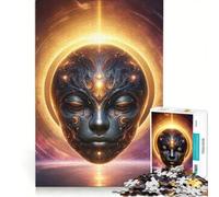 Puzzle per adulti da 1000 pezzi con l'alieno Grace raffigurante un alone di luce, gioco educativo, decorazione perfetta, ogni pezzo è unico 50x75cm