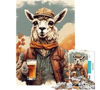 Puzzle per adulti da 1000 pezzi con lama che beve birra ideale per il fai da te perfetto per passare il tempo durante le vacanze o come regalo per gli appassionati di videogiochi (dimensioni 50x75cm)