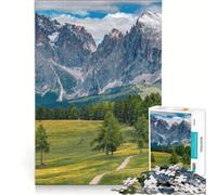 Puzzle per adulti da 1000 pezzi con le Dolomiti italiane, gioco educativo, difficile e stimolante, regalo di Natale o compleanno 38x26cm