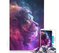 Puzzle per adulti da 1000 pezzi con leone e caccia spaziale gioco per famiglie analisi e logica per rafforzare l'amore di coppia 50x75cm