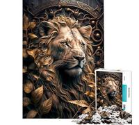 Puzzle per adulti da 1000 pezzi con leone e fate attività divertenti da fare a casa giochi rilassanti e divertenti per maggiori di 14 anni (38x26cm)