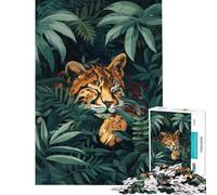 Puzzle per adulti da 1000 pezzi con leopardo nella giungla gioco educativo per tutta la famiglia ideale come regalo per chi ama giocare e migliorare la memoria (dimensioni 50x75cm)
