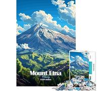 Puzzle per adulti da 1000 pezzi con l'Etna Italia Puzzle per ragazzi giochi rilassanti regali per donne compleanni e regali unici (dimensioni 38x26cm)