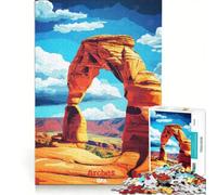 Puzzle per adulti da 1000 pezzi con l'immagine del Parco Nazionale degli Arches, ideale per giochi in famiglia, interazione genitore-figlio e come regalo per amici e parenti 50x75cm