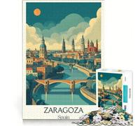 Puzzle per adulti da 1000 pezzi con l'immagine della Basilica di Saragozza, ideale per giochi rilassanti, decorazioni per la casa, regali di compleanno e idee regalo originali 38x26cm