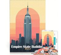 Puzzle per adulti da 1000 pezzi con l'immagine dell'Empire State Building, ideale per giochi rilassanti, attività per famiglie, collezione d'artista e belle arti 50x75cm