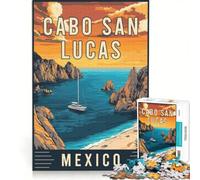 Puzzle per adulti da 1000 pezzi con l'immagine di Cabo San Lucas in Messico, gioco educativo, decorazione da parete, regalo di compleanno, regalo di viaggio 50x75cm