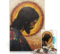 Puzzle per adulti da 1000 pezzi con l'immagine di Gesù Cristo gioco educativo difficile compleanno e Natale 38x26cm
