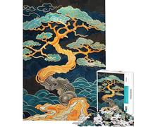 Puzzle per adulti da 1000 pezzi con l'immagine di un albero bonsai giapponese Puzzle antistress per adulti un'opera d'arte da regalare ad amici e familiari (dimensioni 50x75cm)