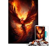 Puzzle per adulti da 1000 pezzi con l'immagine di una fenice gioco educativo giocattolo didattico regalo di Babbo Natale segreto decorazione per la casa (dimensioni 38x52cm)