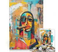 Puzzle per adulti da 1000 pezzi con l'immagine moderna e accattivante della Monna Lisa Gioco impossibile migliora la memoria con pezzi a incastro di forma casuale 38x52cm