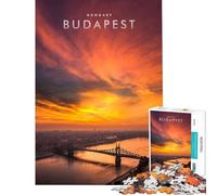 Puzzle per adulti da 1000 pezzi con lo skyline di Budapest giocattolo educativo per l'apprendimento e il divertimento in famiglia (dimensioni 75x50cm)