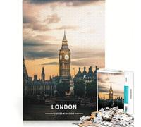 Puzzle per adulti da 1000 pezzi con lo skyline di Londra e il Big Ben ideale per rilassarsi divertirsi a casa e rafforzare l'amore di coppia 38x52cm