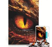 Puzzle per adulti da 1000 pezzi con l'occhio del drago rosso antistress per analisi e logica collezione d'artista belle arti 50x75cm