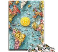 Puzzle per adulti da 1000 pezzi con logo Bitcoin, regalo di compleanno, regali, decorazione da parete per bambini dai 14 anni in su (50x75cm)