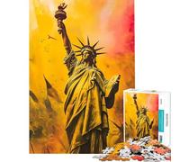 Puzzle per adulti da 1000 pezzi con l'opera d'arte "Colori della Libertà" giocattolo fai da te da 1000 pezzi taglio di precisione ideale come regalo per tutta la famiglia (38x26cm)