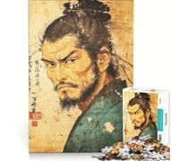 Puzzle per adulti da 1000 pezzi con l'opera d'arte del guerriero Musashi e graffiti gioco pratico difficile e stimolante ideale come regalo per tutta la famiglia 50x75cm